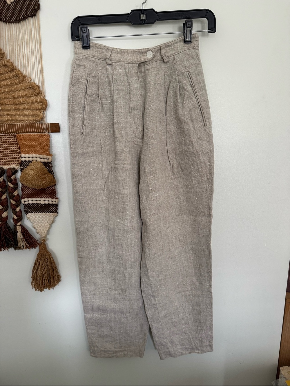 Vintage Harris Wallace 100% Linen Trousers